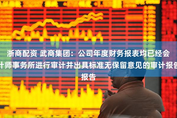 浙商配资 武商集团：公司年度财务报表均已经会计师事务所进行审计并出具标准无保留意见的审计报告