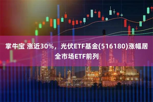 掌牛宝 涨近30%，光伏ETF基金(516180)涨幅居全市场ETF前列